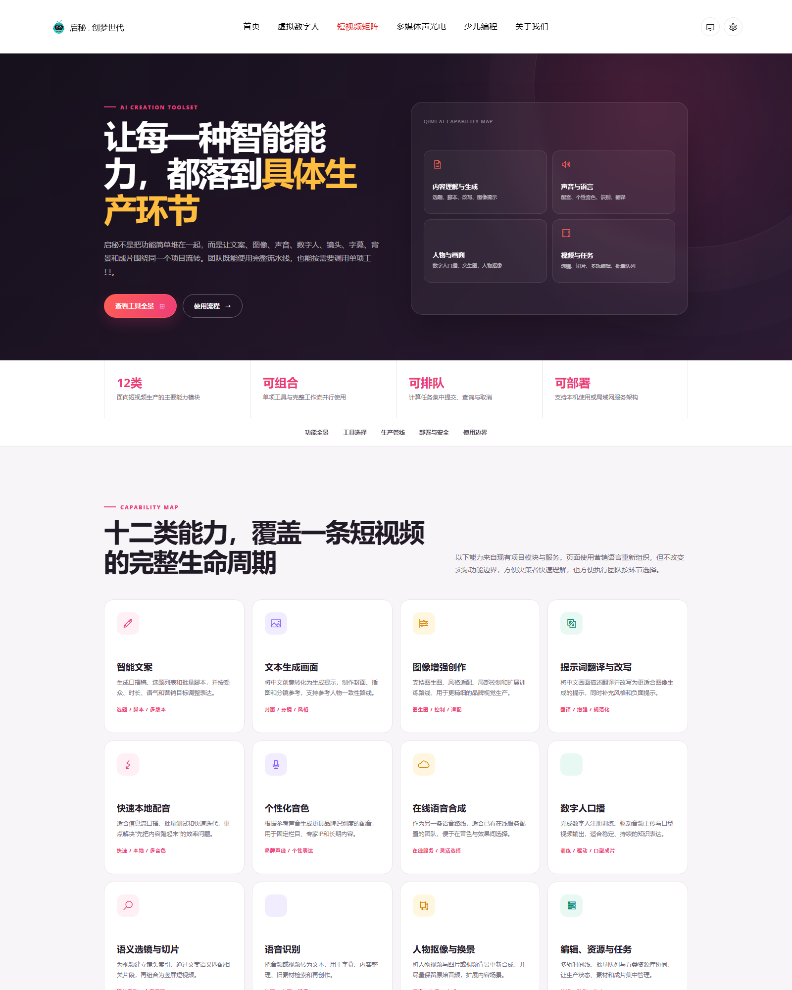 启秘 - Web AI 工作台